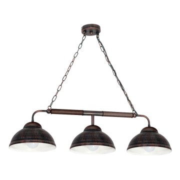 Luster na reťazi FOLK 3xE27/60W/230V Luster na reťazi FOLK 3xE27/60W/230V