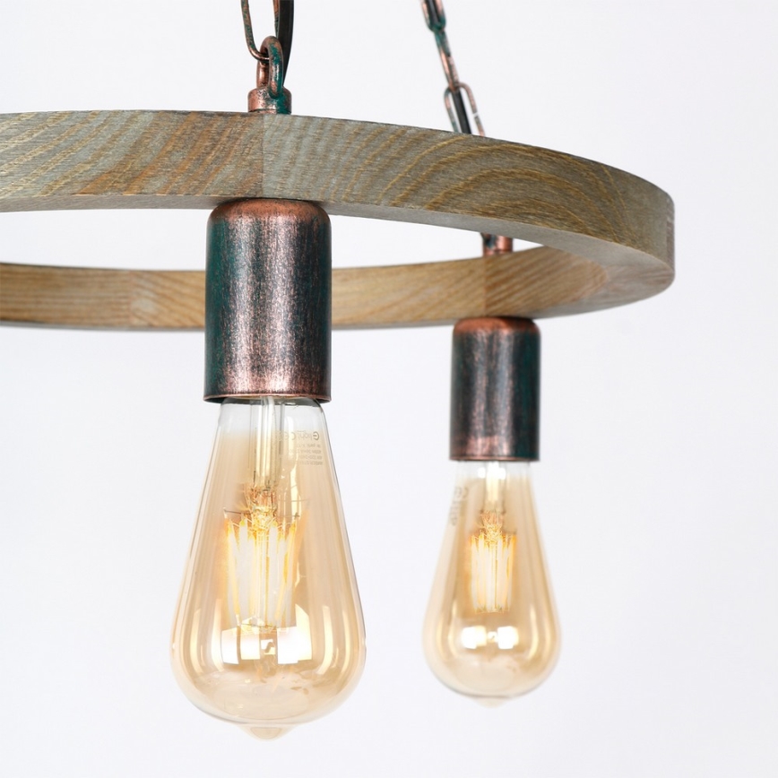 Luster na reťazi HAKON 3xE27/60W/230V