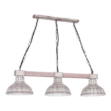 Luster na reťazi Hakone 3xE27/60W/230V svetlá Luster na reťazi Hakone 3xE27/60W/230V svetlá
