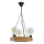 Luster na reťazi IOS 3xE27/60W/230V pr. 30 cm buk