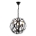Luster na reťazi IRONBALL 3xE27/40W/230V čierny