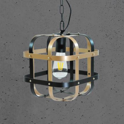 Luster na reťazi KLATKA 1xE27/10W/230V