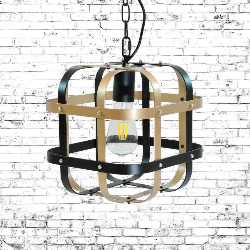 Luster na reťazi KLATKA 1xE27/10W/230V