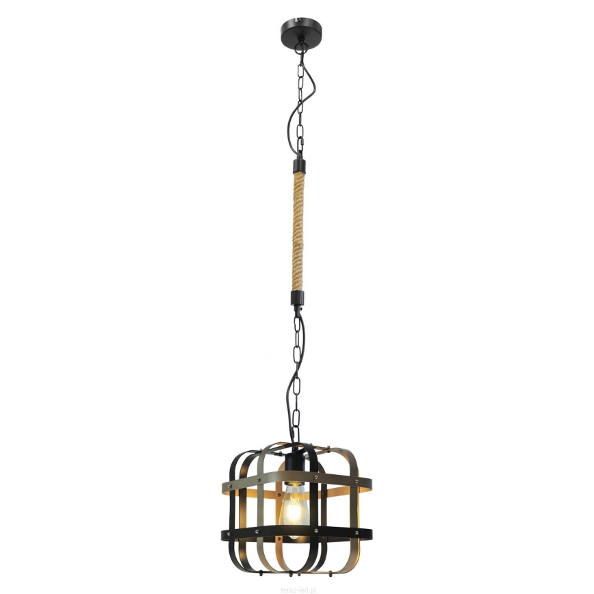 Luster na reťazi KLATKA 1xE27/10W/230V