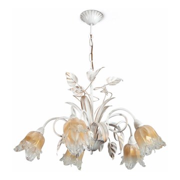 Luster na reťazi LUCIA 5xE14/40W/230V