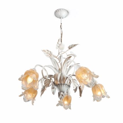 Luster na reťazi LUCIA 5xE14/40W/230V