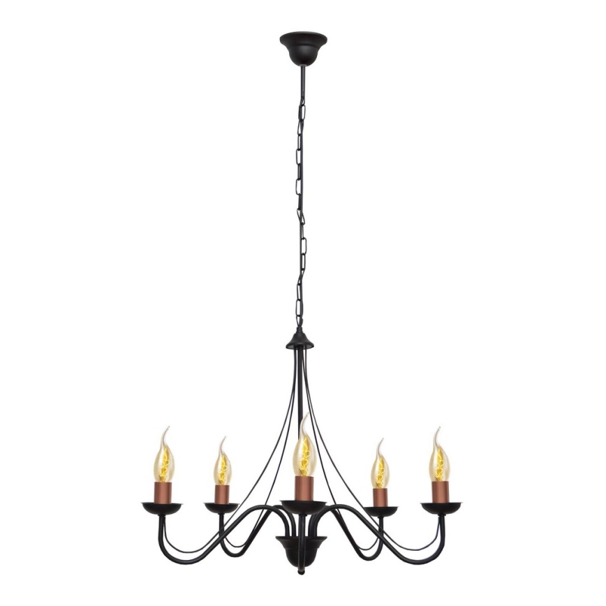 Luster na reťazi MALBO 5xE14/60W/230V