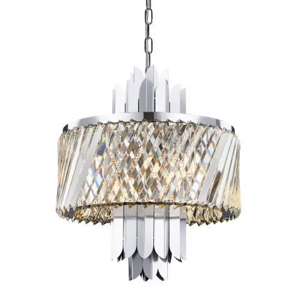 Luster na reťazi MARGOT 6xE14/40W/230V matný chróm