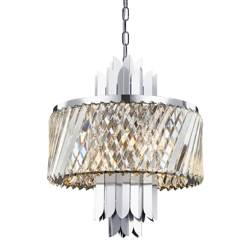 Luster na reťazi MARGOT 6xE14/40W/230V matný chróm