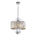 Luster na reťazi MARGOT 6xE14/40W/230V matný chróm