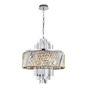 Luster na reťazi MARGOT 9xE14/40W/230V matný chróm