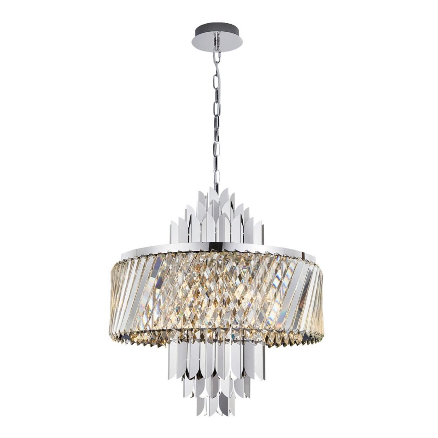 Luster na reťazi MARGOT 9xE14/40W/230V matný chróm