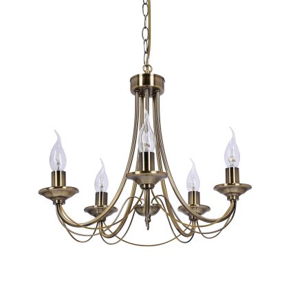 Luster na reťazi MUZA 5xE14/40W/230V