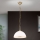 Luster na reťazi OLD LAMP 1xE27/40W/230V pr. 30 cm biela/mosadz