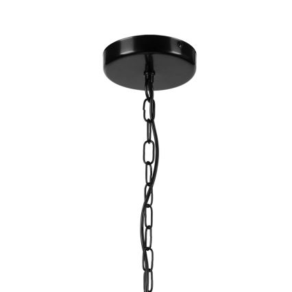 Luster na reťazi ONDA 1xE27/15W/230V čierna/dub