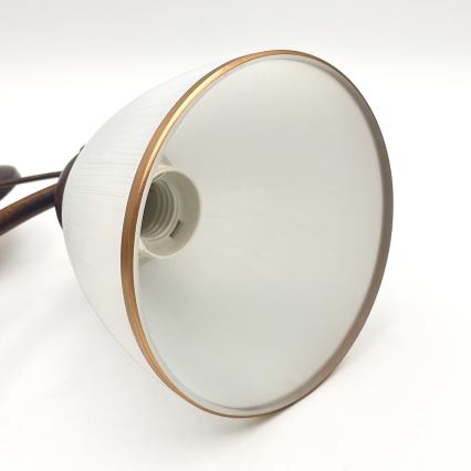 Luster na reťazi RETRO 2xE27/60W/230V medená/patina