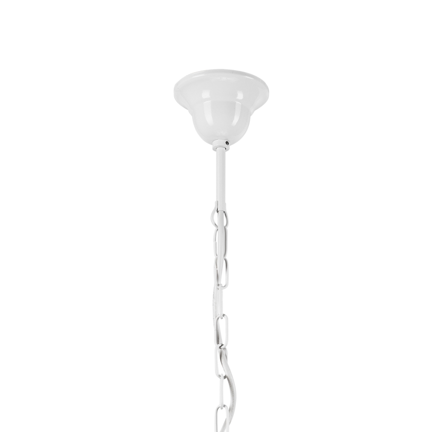 Luster na reťazi RETRO 3xE27/60W/230V biela/pestrofarebná