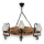 Luster na reťazi ROATA 6xE14/40W/230V pr. 70 cm buk