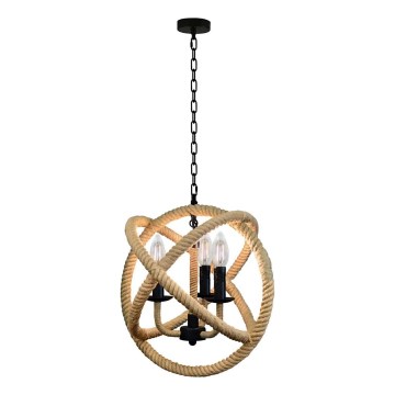 Luster na reťazi ROPE GLOBO 3xE14/10W/230V