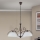 Luster na reťazi RULA 3xE27/40W/230V pr. 70 cm biela/bronz