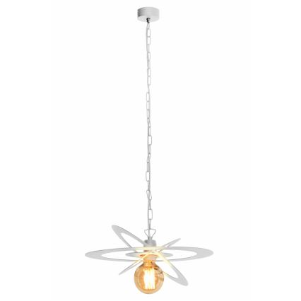 Luster na reťazi STAR 1xE27/60W/230V biela