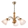 Luster na reťazi TULIPAN 3xE27/60W/230V buk