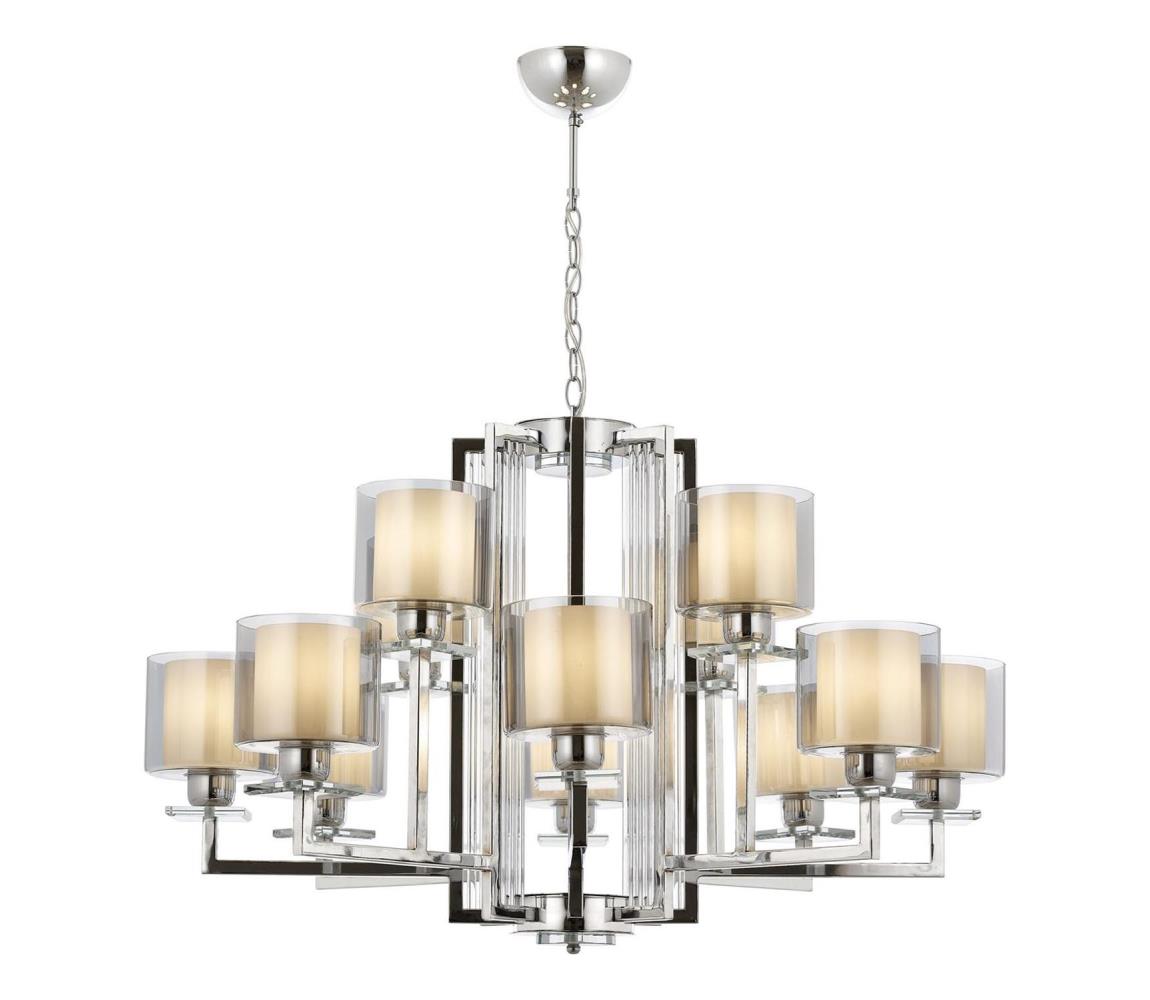 Luster na reťazi VARANA 12xE27/40W/230V lesklý chróm 301AUR1191