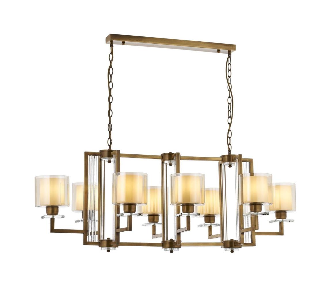 Luster na reťazi VARANA 8xE27/40W/230V bronzový 301AUR1183