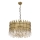 Luster na řetězu CRYSTALLINE 8xE27/40W/230V pr. 60 cm mosaz