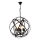 Luster na řetězu IRONBALL 6xE27/40W/230V černá