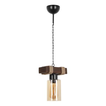 Luster na retiazke JASMIN 1xE27/40W/230V hnedá/béžová