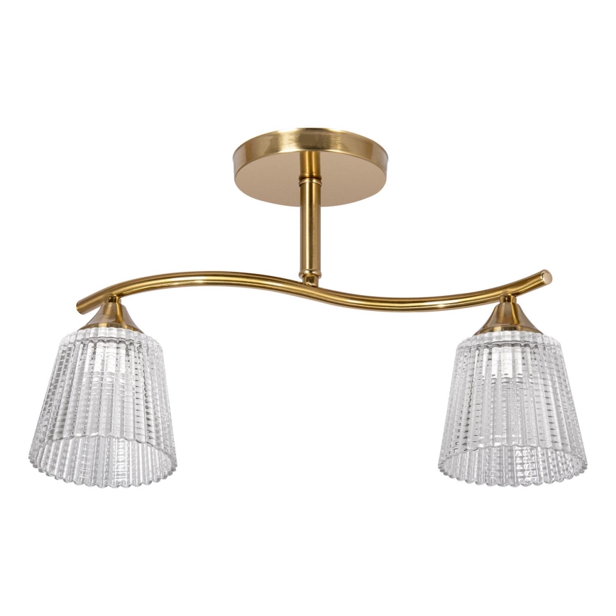 Luster na tyči 2xE14/60W/230V zlatá