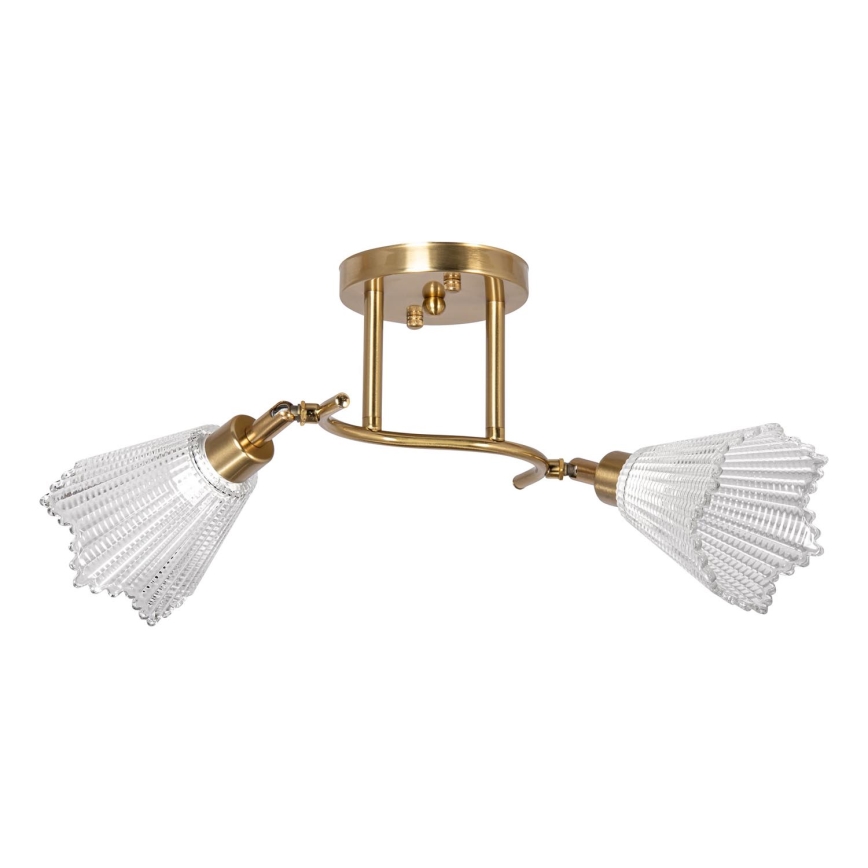 Luster na tyči 2xE14/60W/230V zlatá