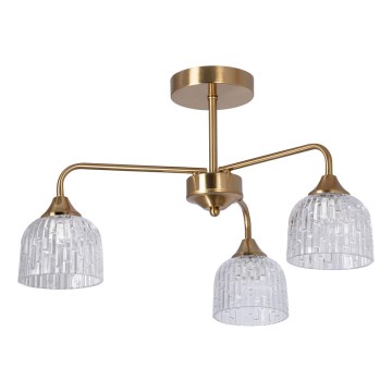 Luster na tyči 3xE14/60W/230V zlatá