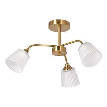 Luster na tyči 3xE14/60W/230V zlatá