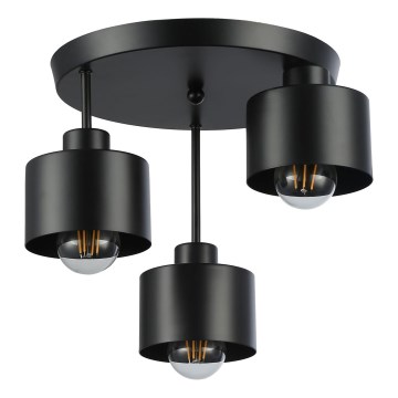 Luster na tyči 3xE27/35W/230V pr. 30 cm čierna