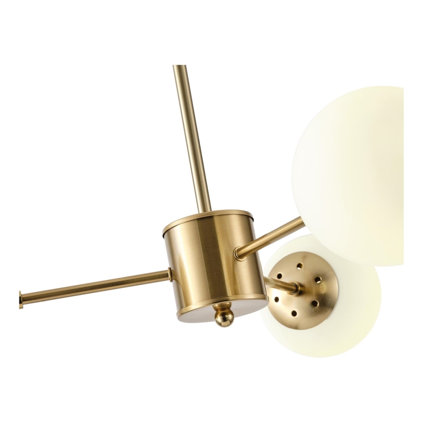 Luster na tyči 3xE27/40W/230V mosadz