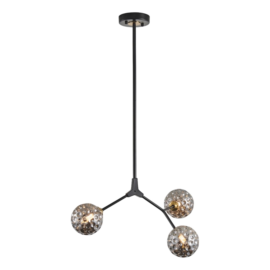 Luster na tyči 3xG9/15W/230V šedá