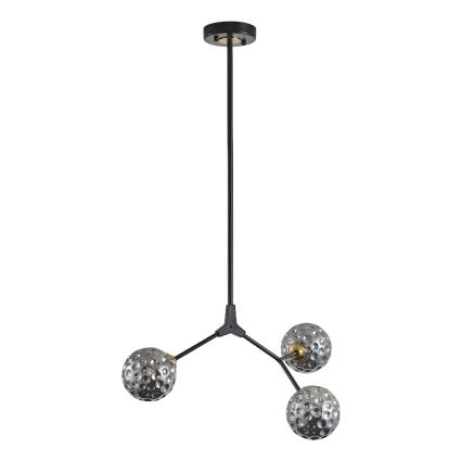 Luster na tyči 3xG9/15W/230V šedá