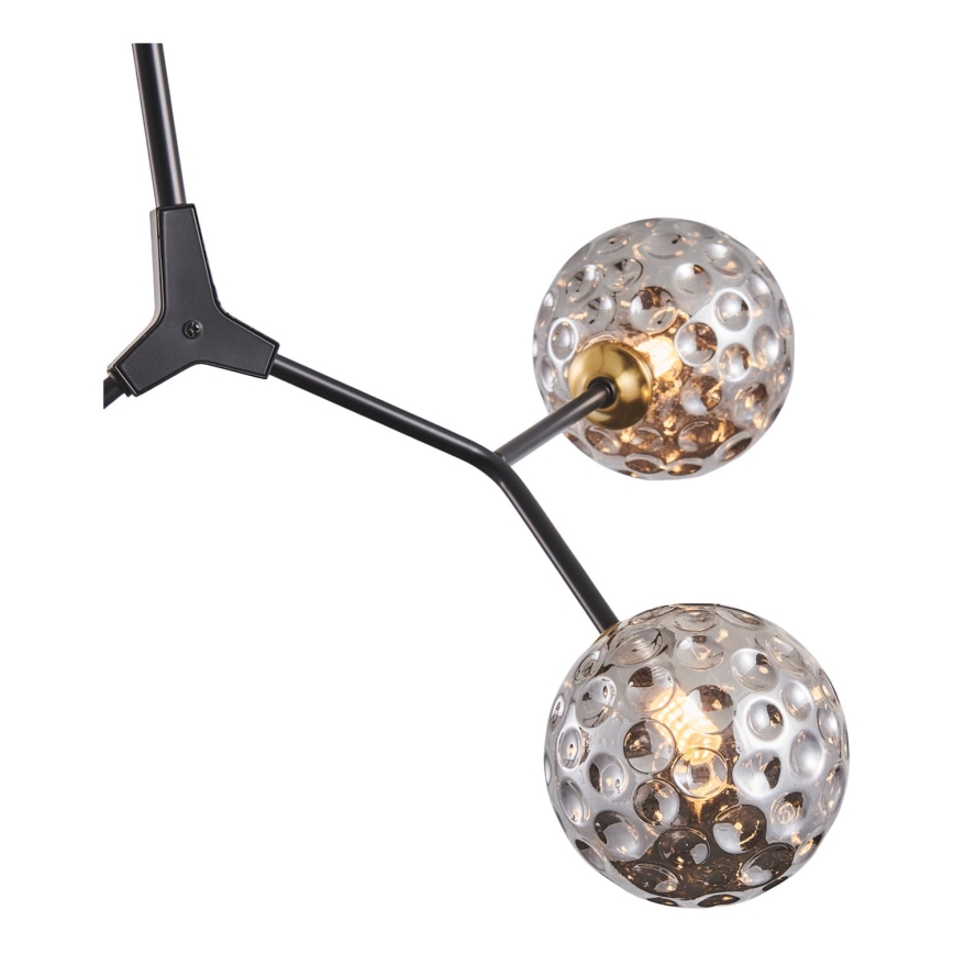 Luster na tyči 3xG9/15W/230V šedá