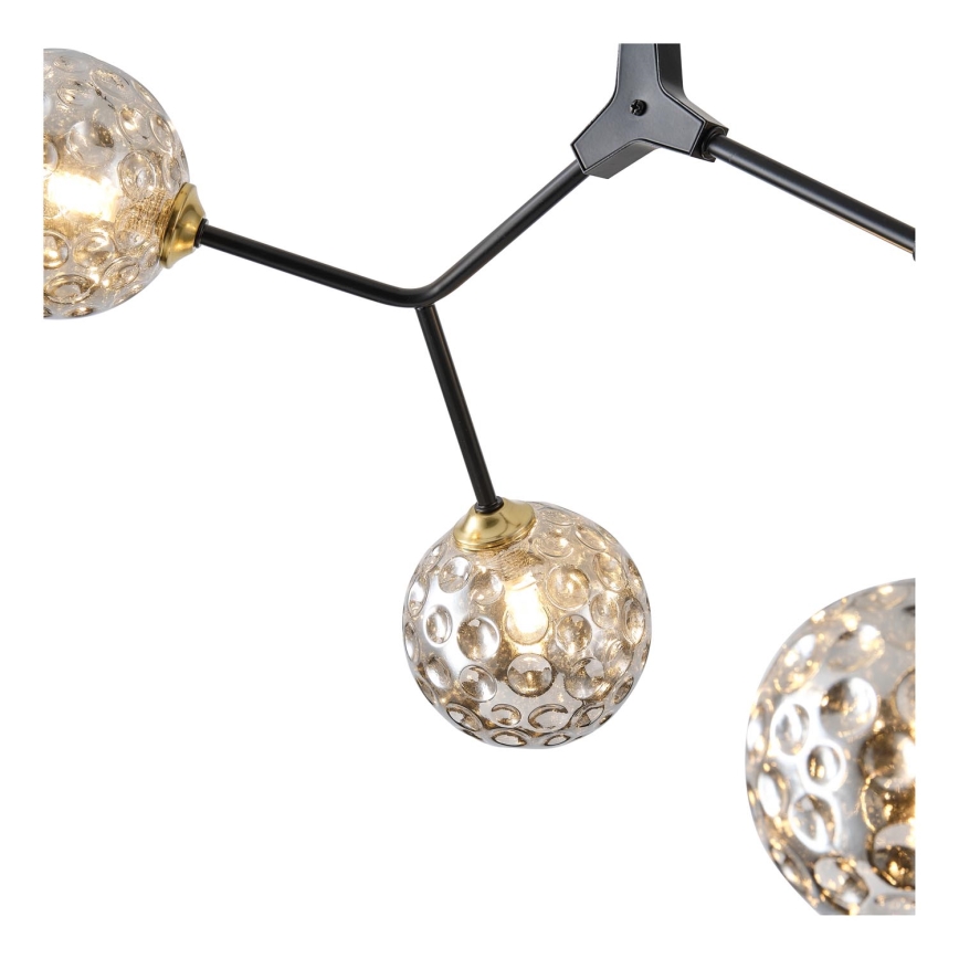 Luster na tyči 5xG9/15W/230V šedá