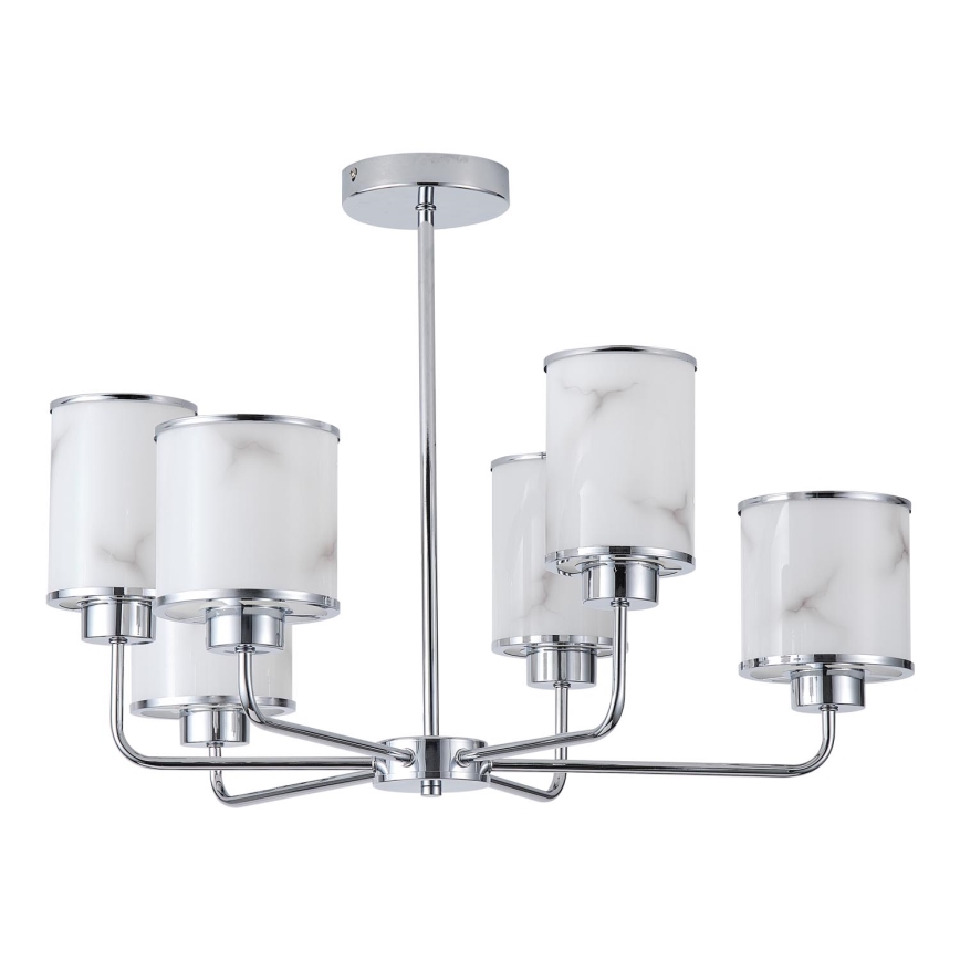 Luster na tyči 6xE27/60W/230V