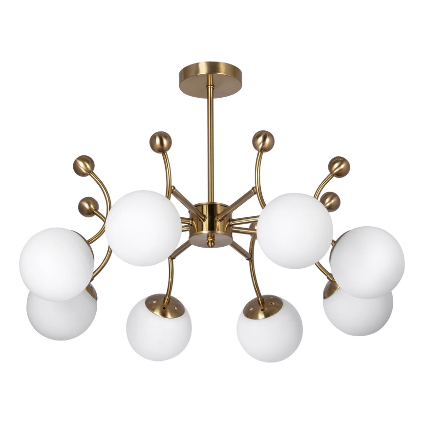 Luster na tyči 8xE27/60W/230V zlatá