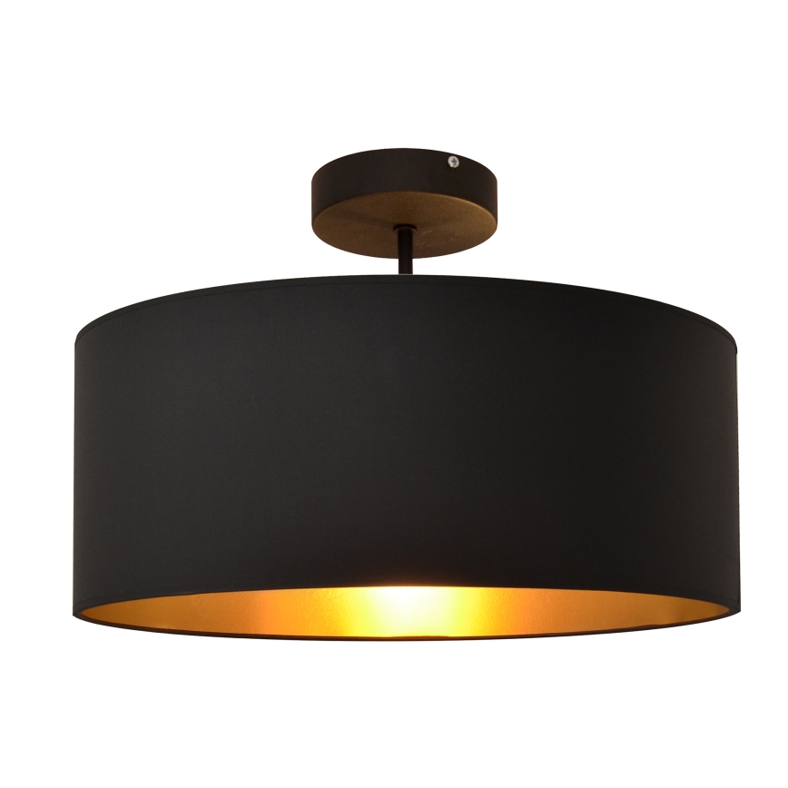Luster na tyči ALBA 3xE27/15W/230V čierna/zlatá