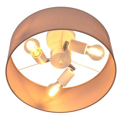 Luster na tyči ALBA 3xE27/15W/230V ružová