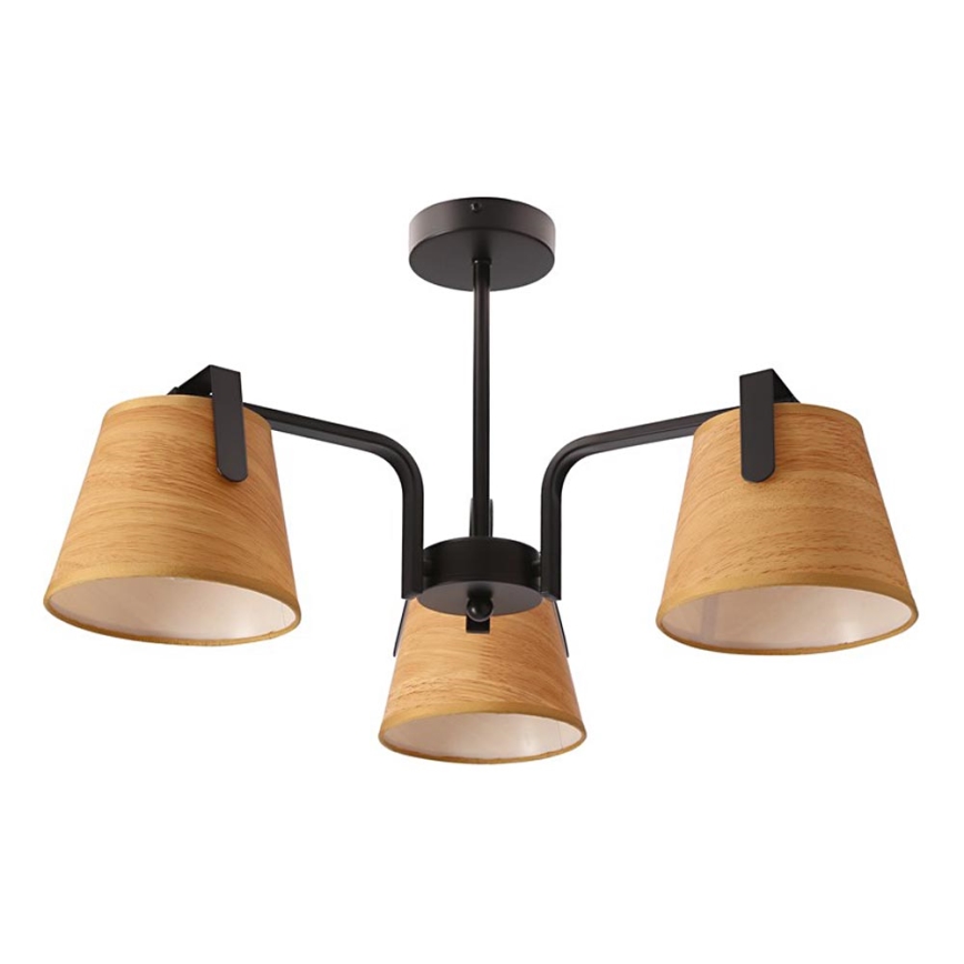 Luster na tyči AMBERG 3xE14/40W/230V hnedá