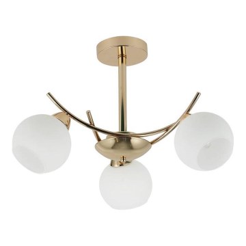 Luster na tyči AMOS 3xE27/40W/230V zlatá