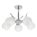 Luster na tyči AMOS 5xE27/40W/230V lesklý chróm