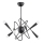 Luster na tyči APPER 6xE14/10W/230V čierna