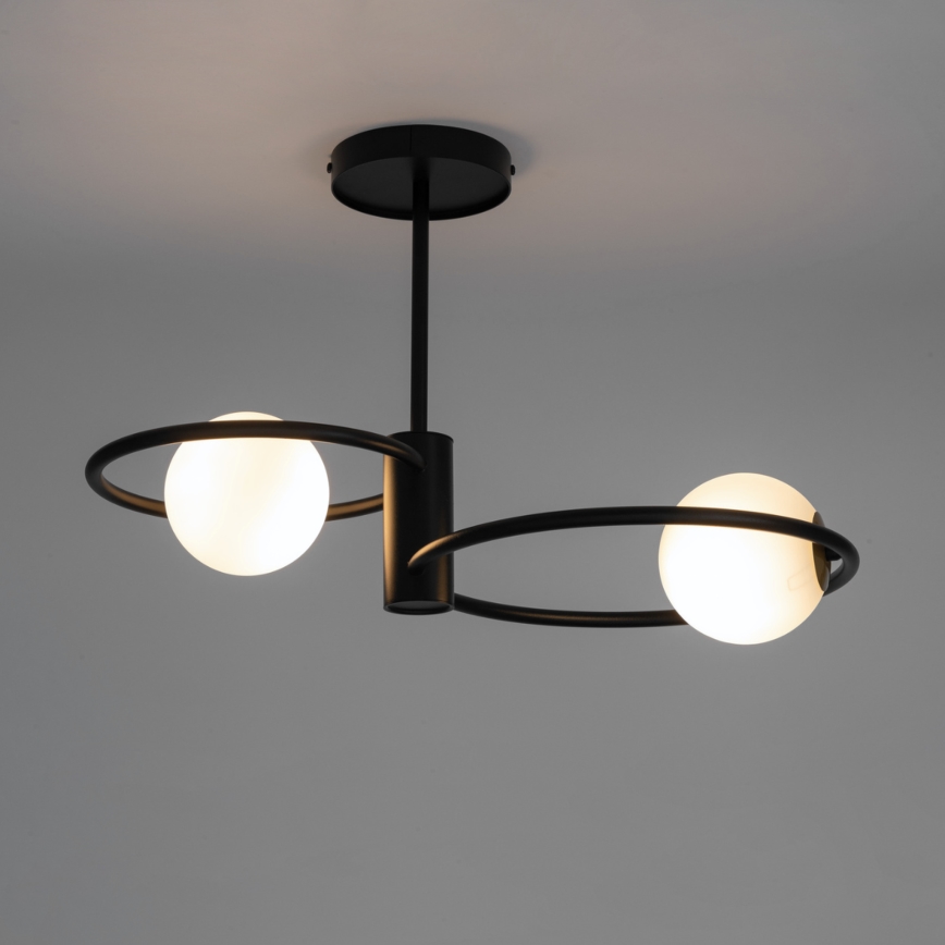 Luster na tyči AQUA 2xG9/12W/230V čierna